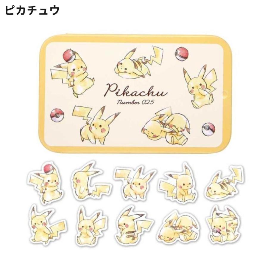 ポケモン 缶ケースシール 40枚入 シール ステッカー フレークシール