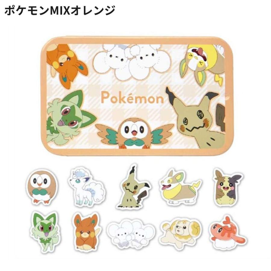 ポケモン 缶ケースシール 40枚入 シール ステッカー フレークシール