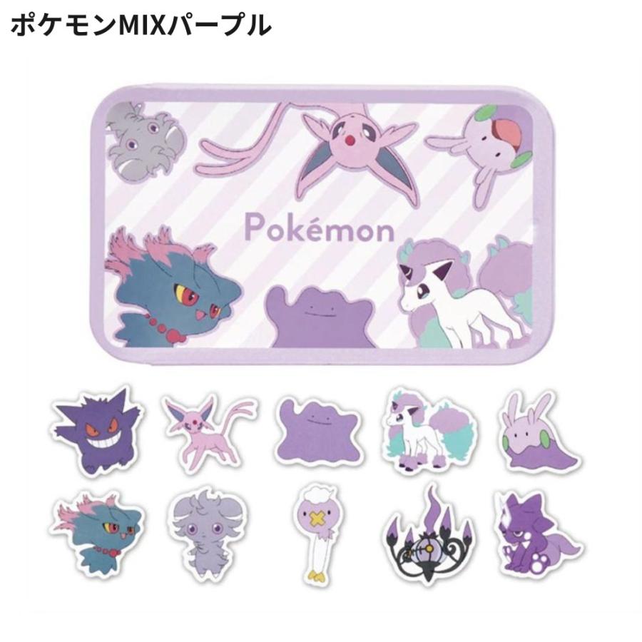 ポケモン 缶ケースシール 40枚入 シール ステッカー フレークシール