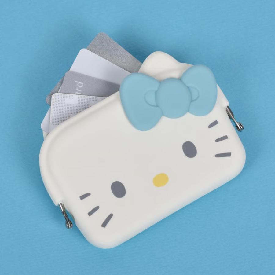 ハローキティ mimi DO-MO シリコンポーチ がま口 ポーチ 名刺 カード
