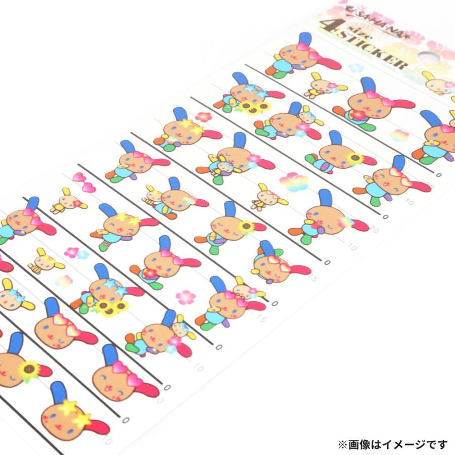 サンリオ ウサハナ 4サイズステッカー KAWAIISTYLET 1シート シール