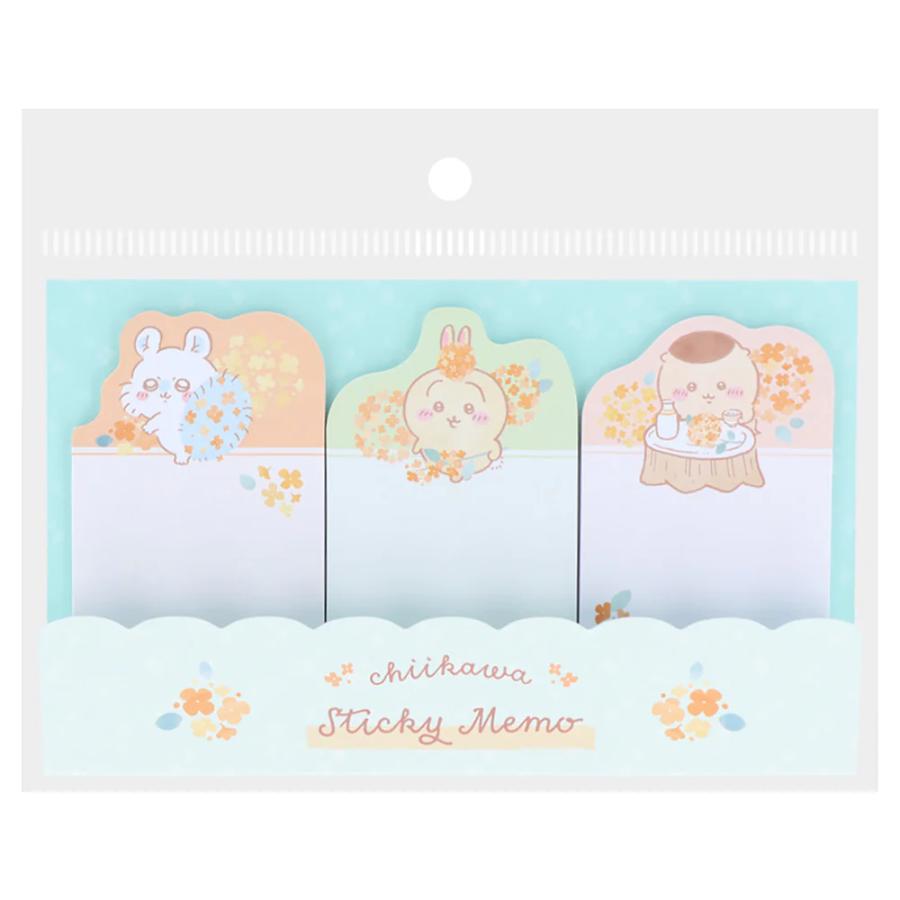 確認用499円　付箋　8個セットまとめ売り　キャンディ　魚　お花　うさぎ ちいかわ ダイカット付箋 ミント/オレンジ 付箋 グッズ 文具 ハチワレ