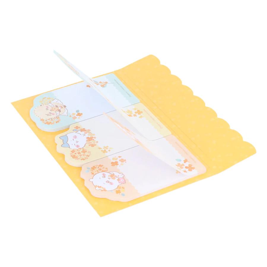 ちいかわ ダイカット付箋 ミント/オレンジ 付箋 グッズ 文具 ハチワレ
