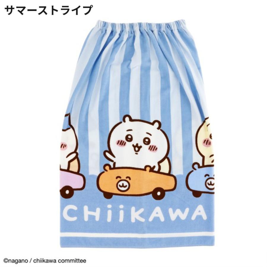 ちいかわ 80cm丈マキタオル 綿100 ラップタオル バスタオル スイミング