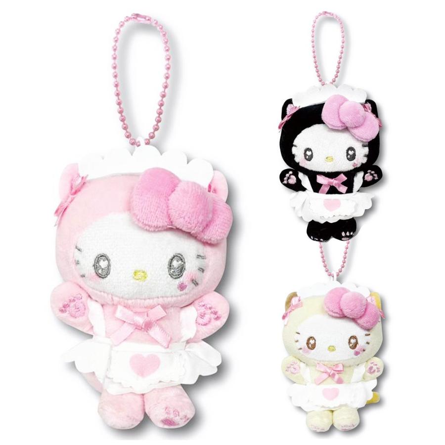 ハローキティ ミニマスコット ねこねこメイド マスコット ぬいぐるみ