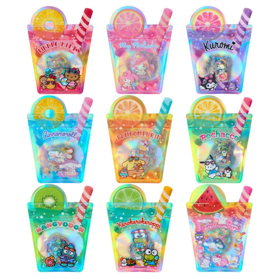 サンリオ 夏シール 30ピース シール ステッカー セット フレークシール 