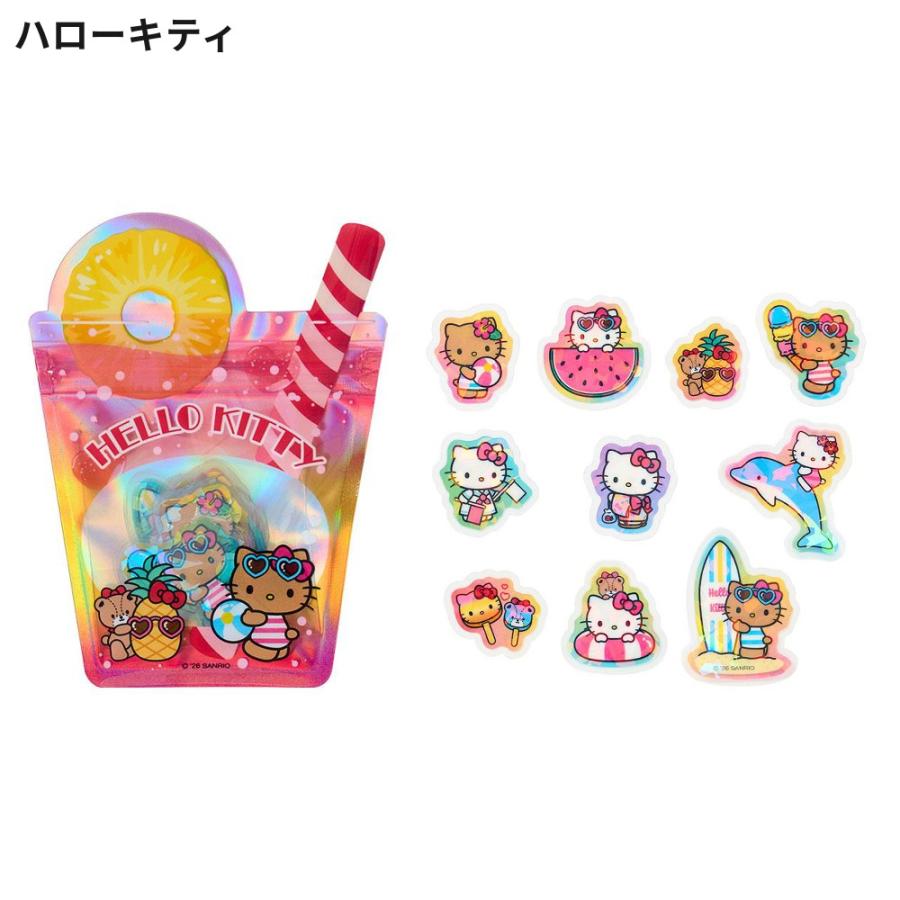 サンリオ 夏シール 30ピース シール ステッカー セット フレークシール