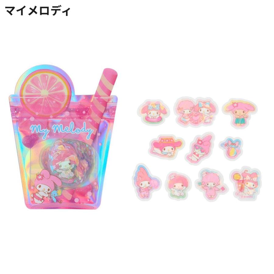 サンリオ 夏シール 30ピース シール ステッカー セット フレークシール