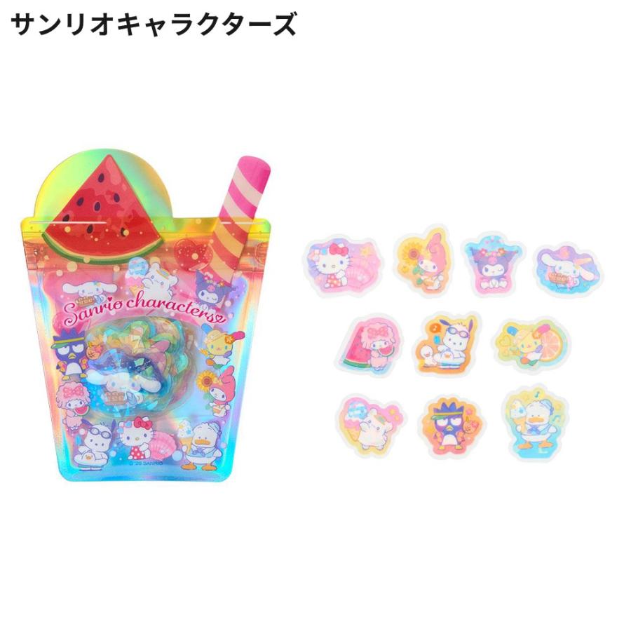 サンリオ 夏シール 30ピース シール ステッカー セット フレークシール