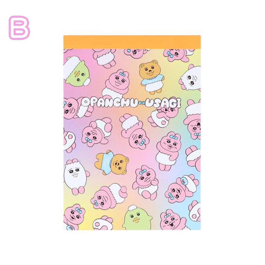 おぱんちゅうさぎ メモ ミニ 文房具 文具 メモ帳 ノート グッズ