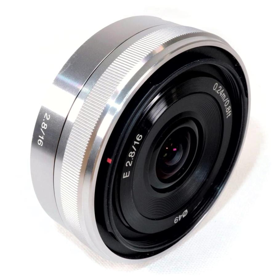 極上美品》 SONY E 16mm F2.8 SEL16F28 シルバー 単焦点レンズ 極上美品》 SONY E 16mm F2.8 SEL16F28 シルバー 単焦点レンズ