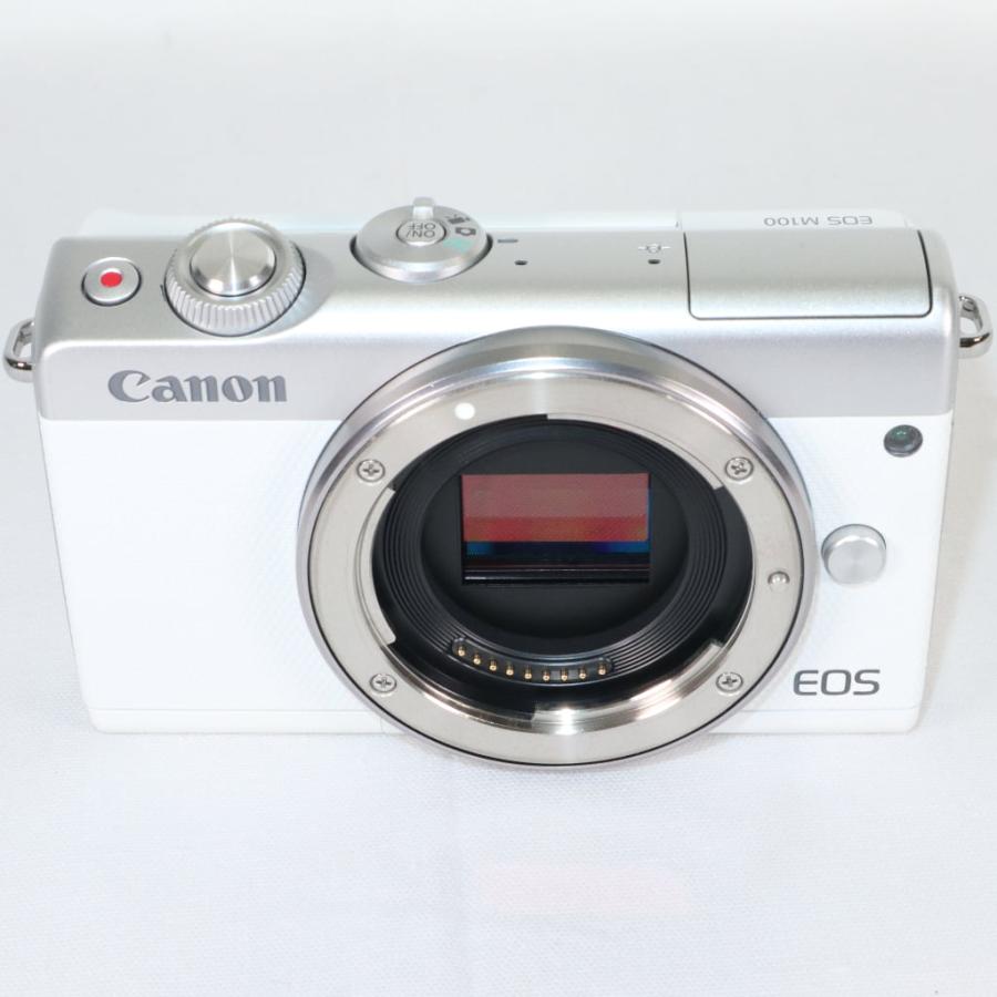 CANON EOS M100 EF-M15-45 IS STM レンズキット ホワイト キャノン
