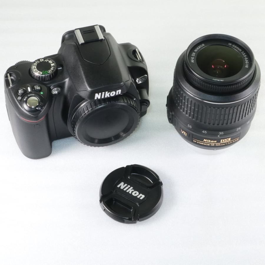 ☆ショット数9回☆ NIKON D60 レンズキット ブラック k1953 : りん