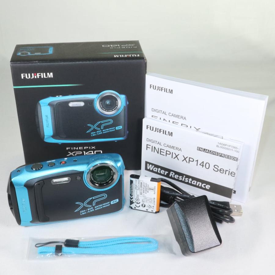 日本未入荷 gcs-net新品 FUJIFILM FinePix XP140 スカイブルー 有効