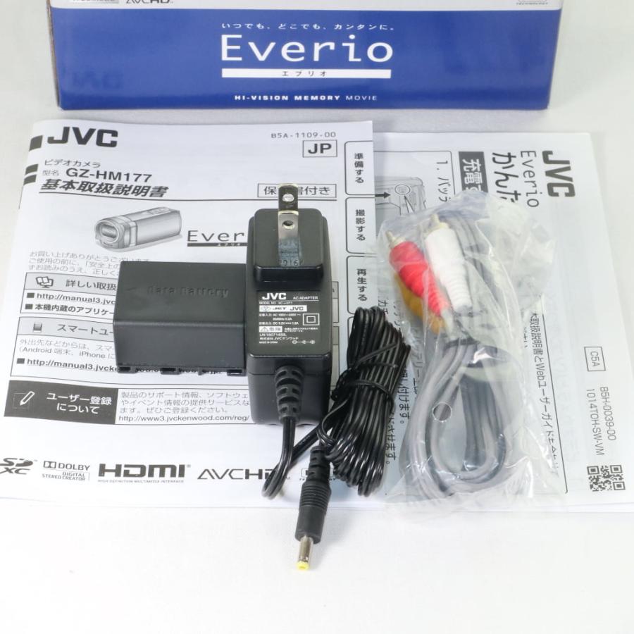 JVC Everio GZ-HM177 ブラック エブリオ k2023 : りんすまいる - 通販