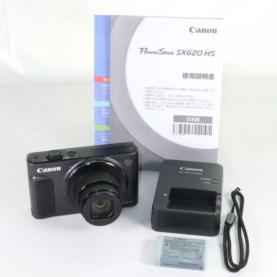 CANON PowerShot SX620 HS ブラック キャノン k2041 : りん