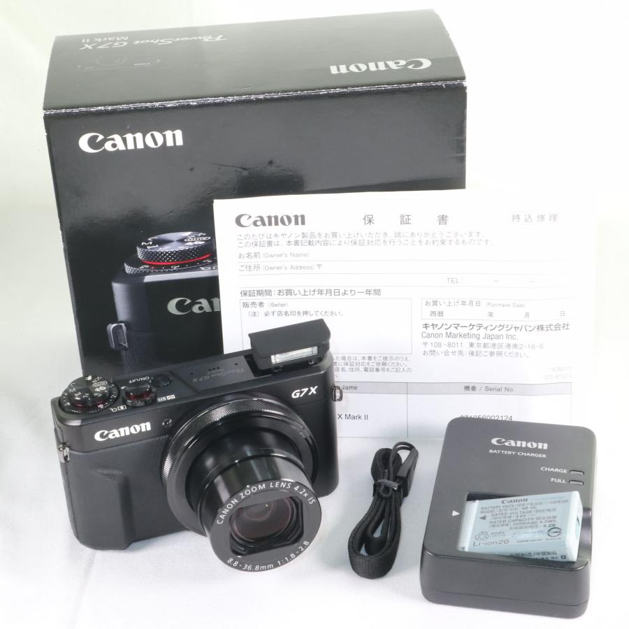 Canon PowerShot G7 X Mark II 本体（箱あり） Amazon.com : Canon PowerShot Digital Camera G7 X Mark II with Wi