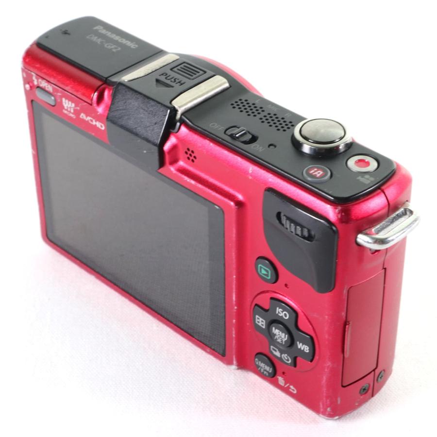 中古】 Panasonic LUMIX DMC-GF2 レンズキット レッド パナソニック