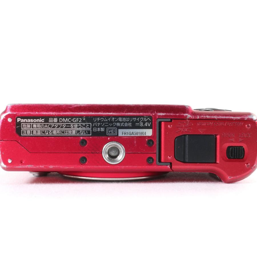 中古】 Panasonic LUMIX DMC-GF2 レンズキット レッド パナソニック