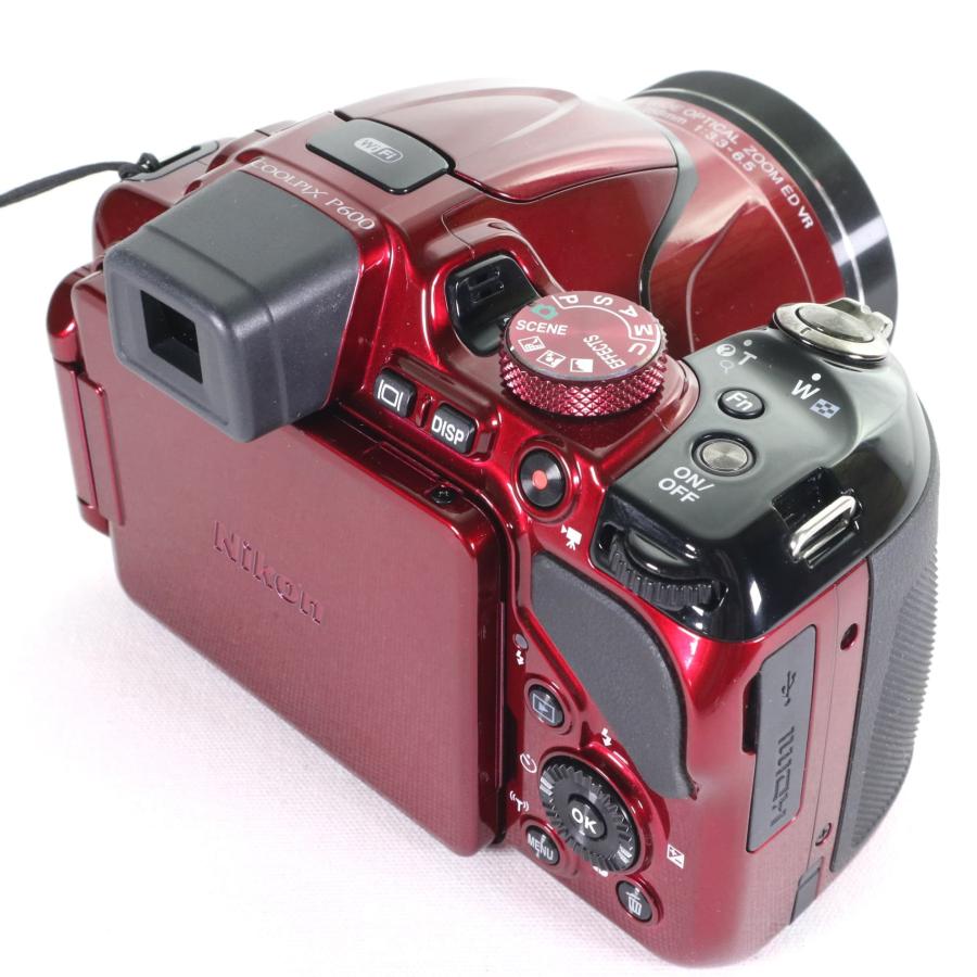 中古】 極上美品 NIKON COOLPIX P600 レッド コンデジ 中古】 極上美品 NIKON COOLPIX P600 レッド コンデジ
