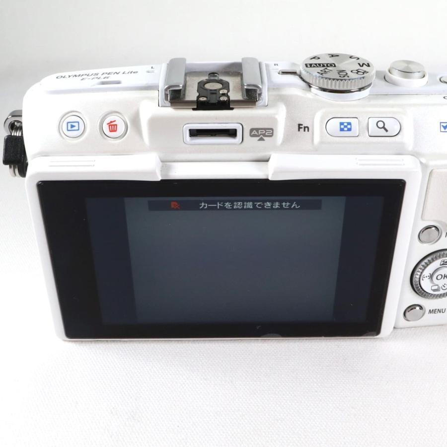OLYMPUS PEN Lite E-PL6 ホワイト ミラーレス オリンパス k2306 : りん