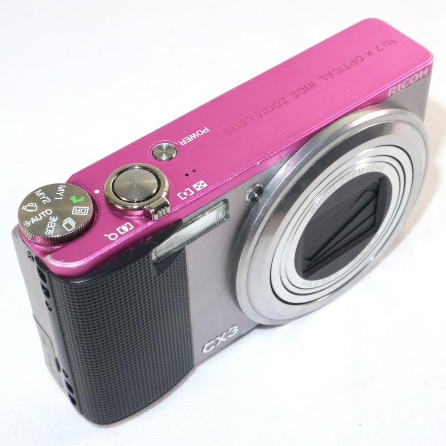 RICOH CX3 ツートン ライトグレー ピンク コンデジ コンパクト RICOH CX3 ツートン ライトグレー ピンク コンデジ コンパクト