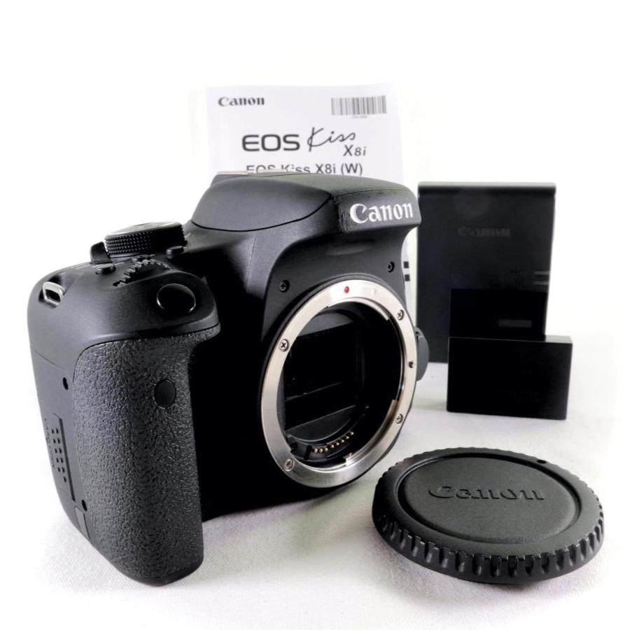 中古】 美品 CANON EOS kiss X8i ブラック ボディ キャノン