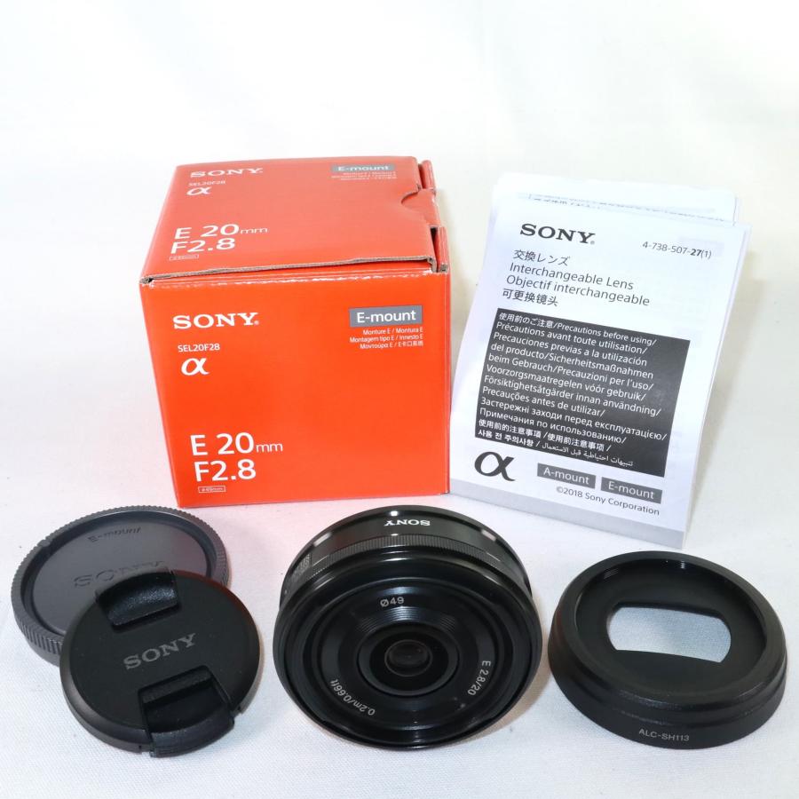 美品】Sony SEL20F28 単焦点レンズ