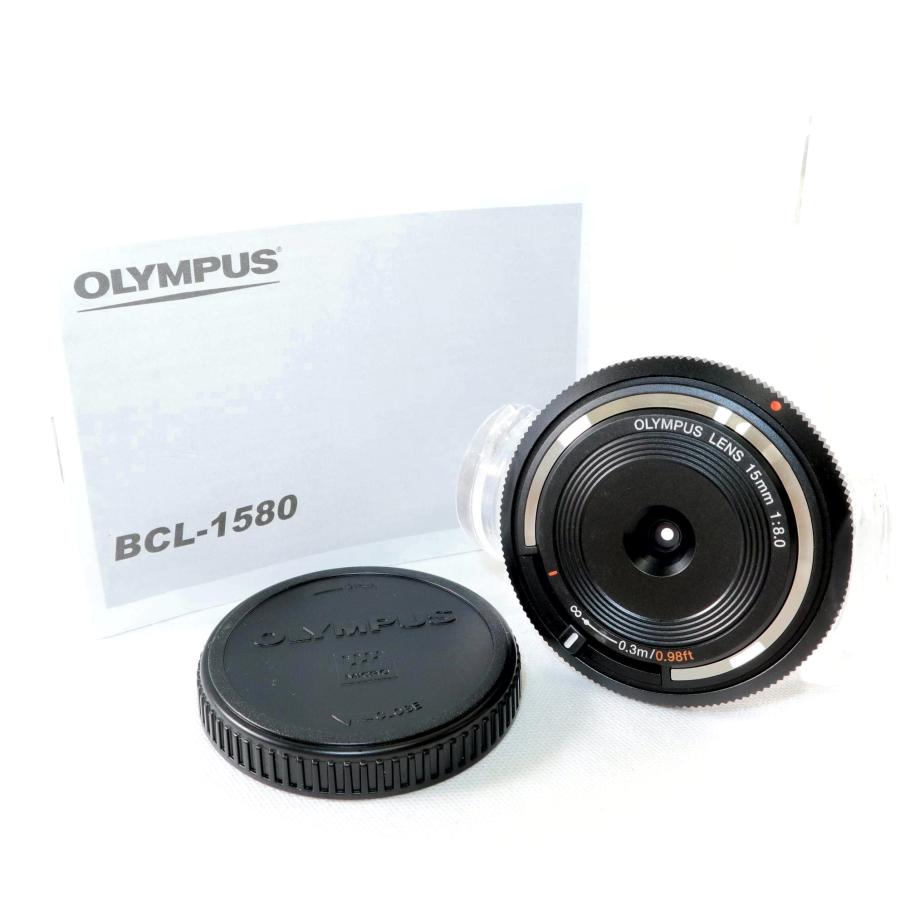美品》 OLYMPUS 15mm F8 BCL-1580 ボディキャップレンズ ブラック