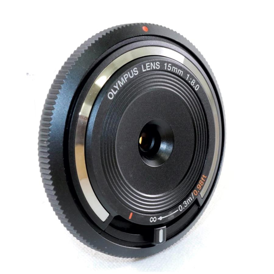 美品》 OLYMPUS 15mm F8 BCL-1580 ボディキャップレンズ ブラック