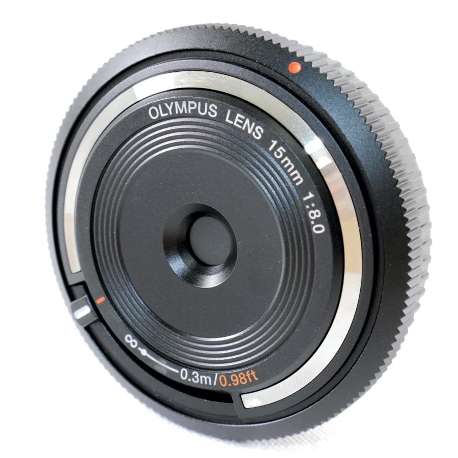 美品》 OLYMPUS 15mm F8 BCL-1580 ボディキャップレンズ ブラック