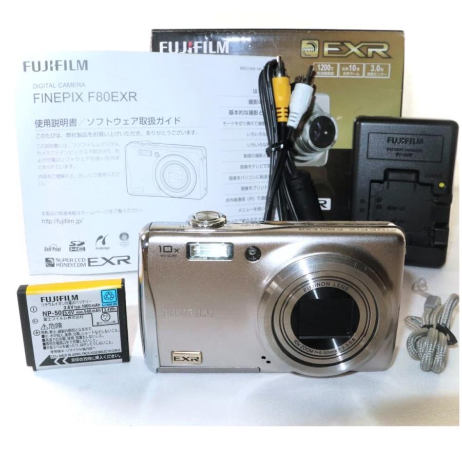 中古】 美品 FUJIFILM FINEPIX F80 EXR シルバー フジフィルム