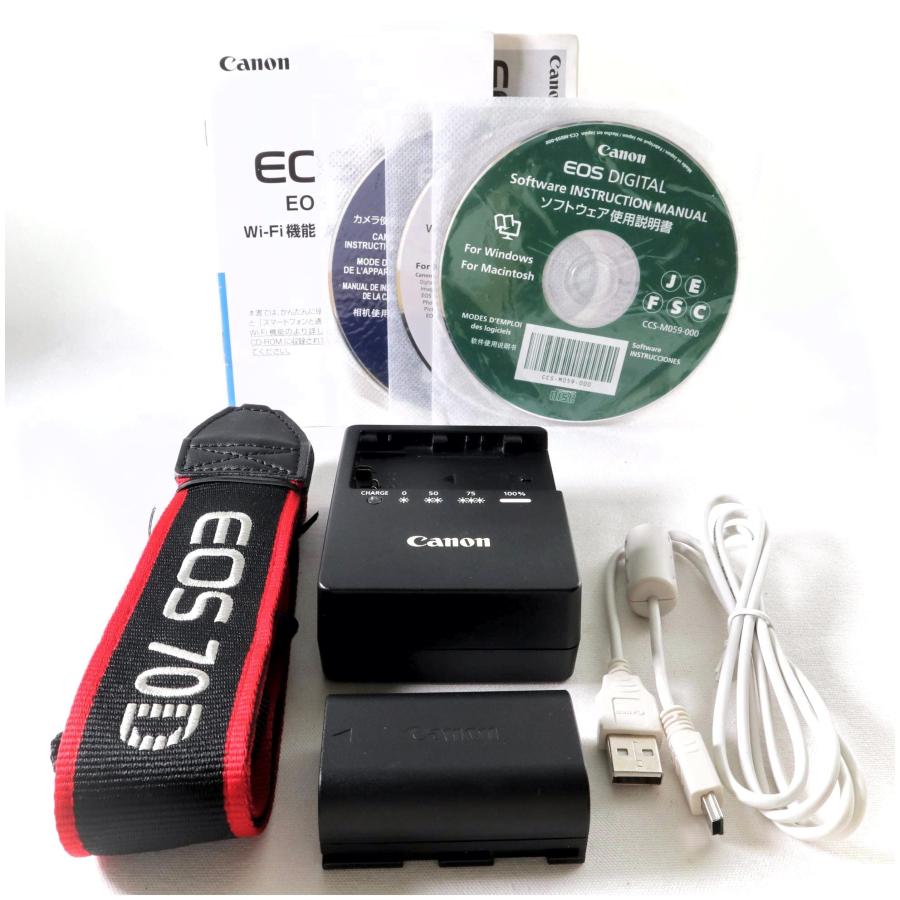 極上美品》 デジタル一眼レフカメラ CANON EOS 70D ボディブラック