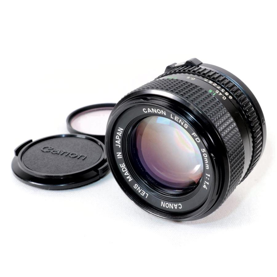 美品》 CANON NEW FD 50mm F1.4 キヤノン 単焦点オールドレンズ 中古