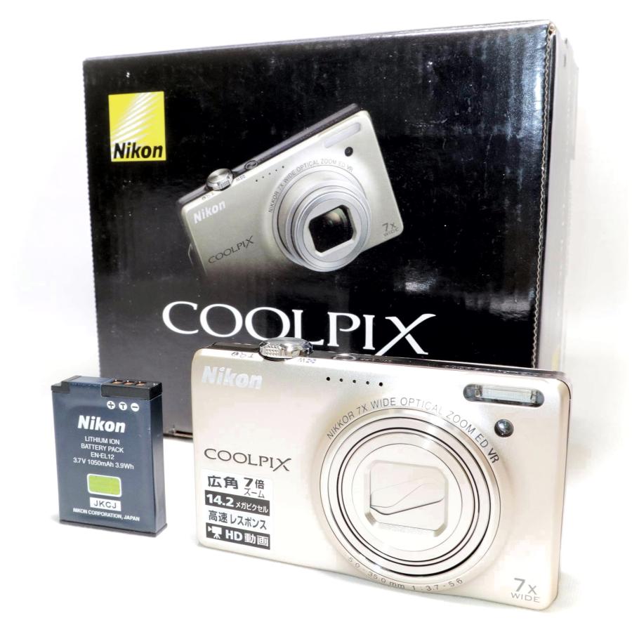 新品級》デジカメ ニコン NIKON COOLPIX S6000 シャンパン