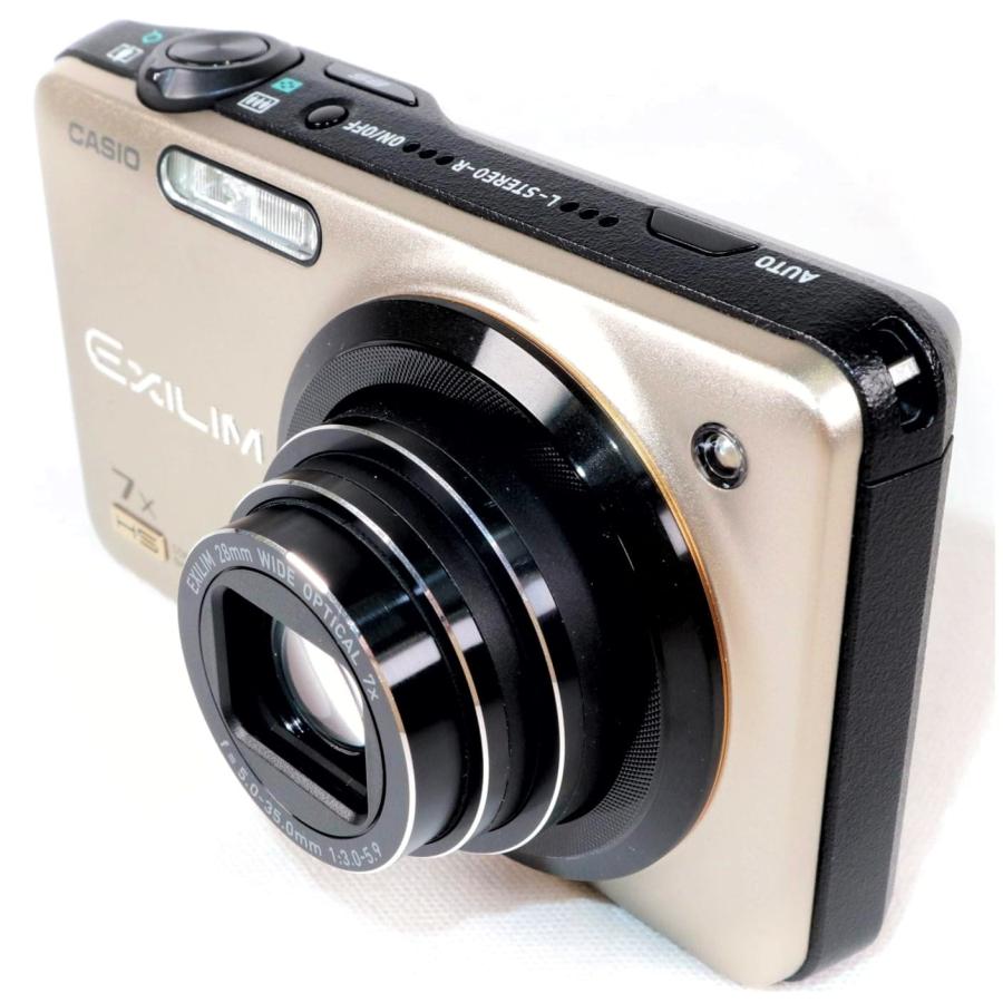 極上美品》 コンパクトカメラ CASIO EX-ZR15 ゴールド カシオ k2596 