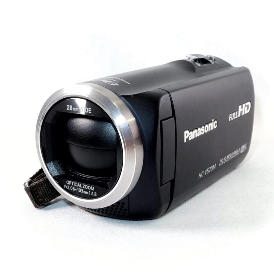 極上美品》 ビデオカメラ Panasonic HC-V520M ダークネイビー 