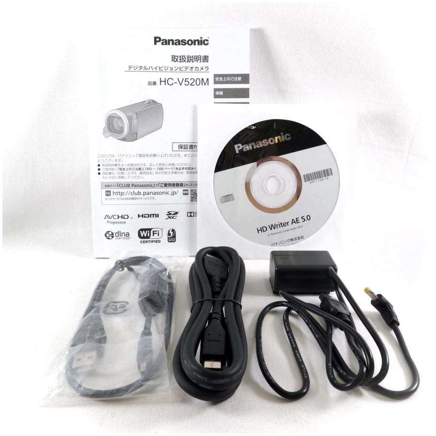 極上美品》 ビデオカメラ Panasonic HC-V520M ダークネイビー