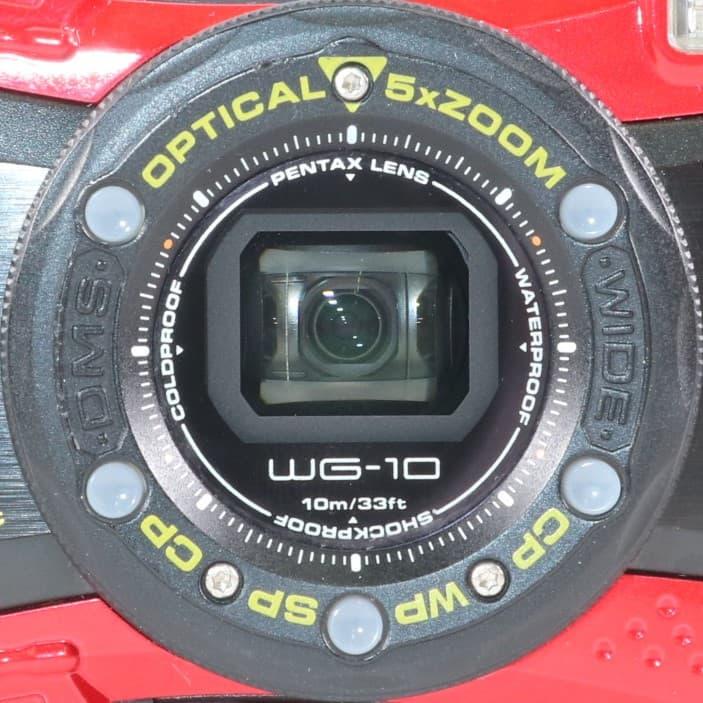訳あり コンパクトカメラ PENTAX WG-10 レッド コンデジ ペンタックス