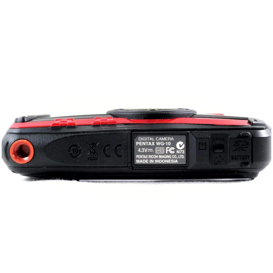 訳あり コンパクトカメラ PENTAX WG-10 レッド コンデジ ペンタックス