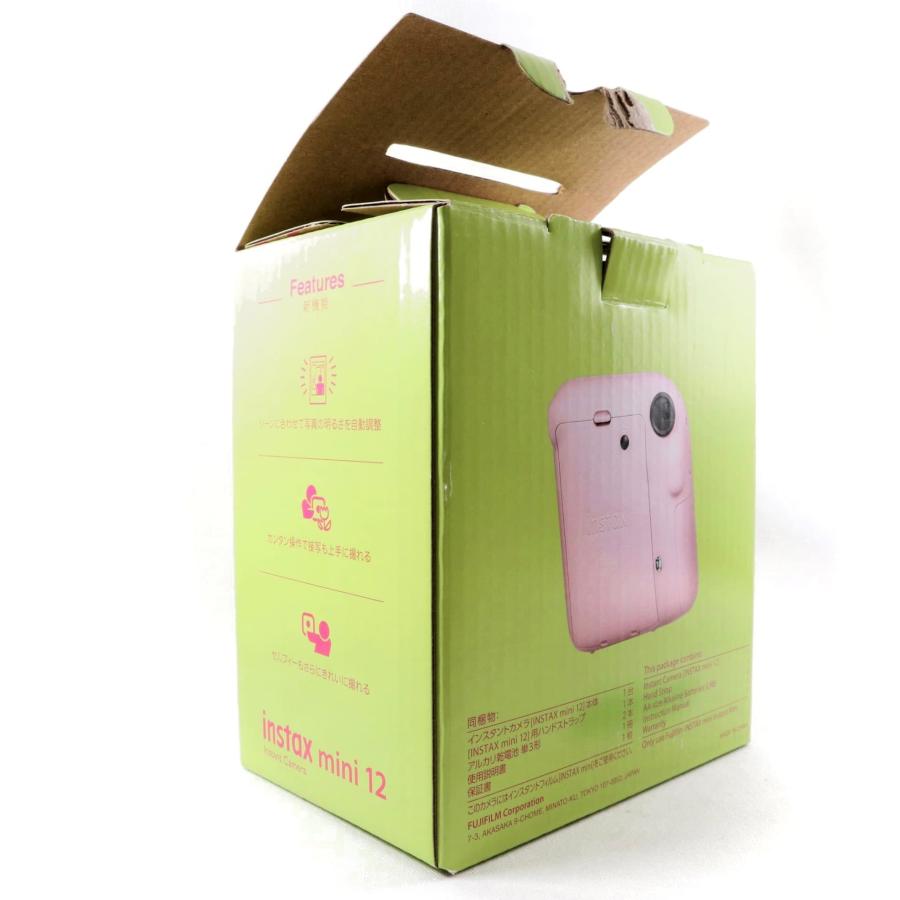 新品級》 インスタントカメラ instax mini 12 ブロッサムピンク チェキ