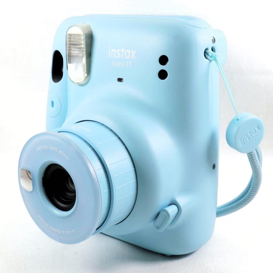インスタックスミニ 11 フィルムつき 水色 即購入️⭕️ 最終値下げ済 Amazon | instax mini 11インスタントフィルムカメラ 自動露出&自撮り
