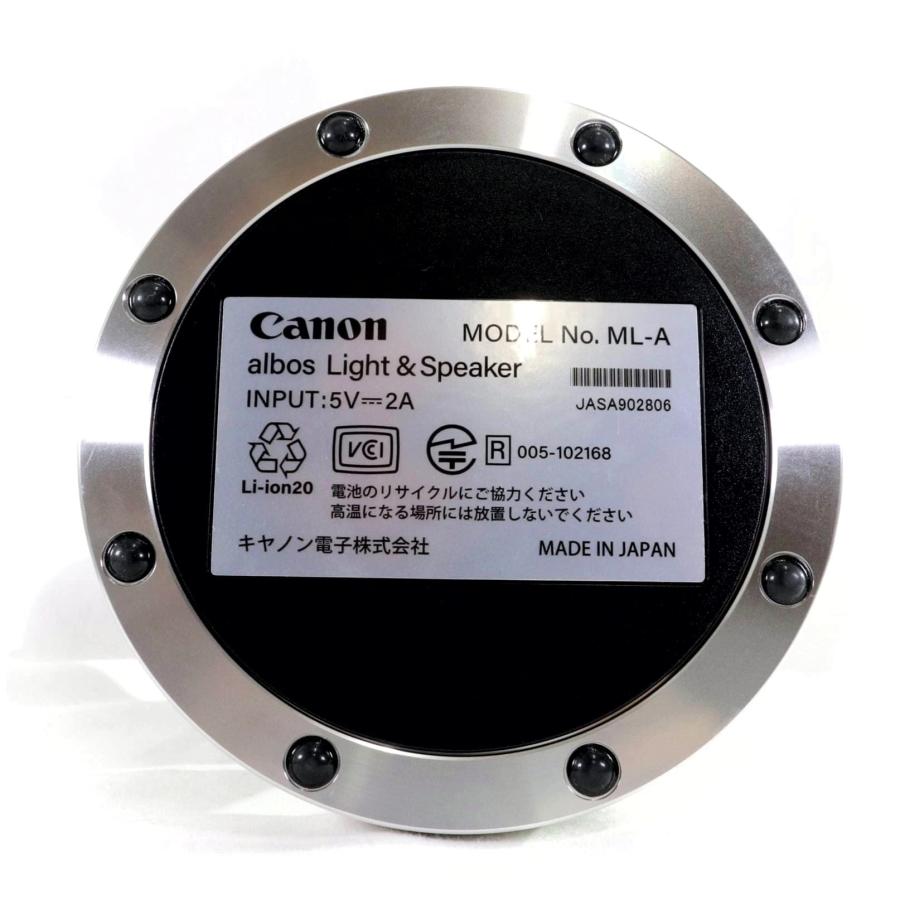 美品》 Canon albos ライト&スピーカー ML-A シルバー キャノン