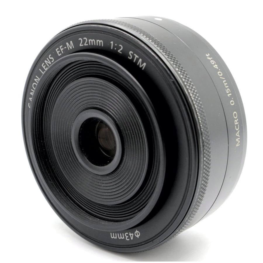 単焦点レンズ CANON EF-M 22mm F2 STM ブラック キヤノン キャノン
