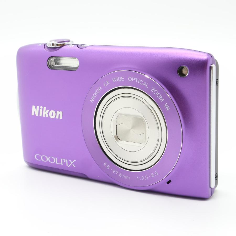 訳あり》 コンパクトカメラ NIKON COOLPIX S3300 ライトパープル