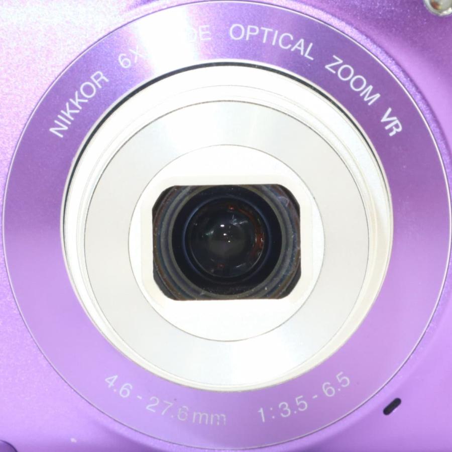 訳あり》 コンパクトカメラ NIKON COOLPIX S3300 ライトパープル