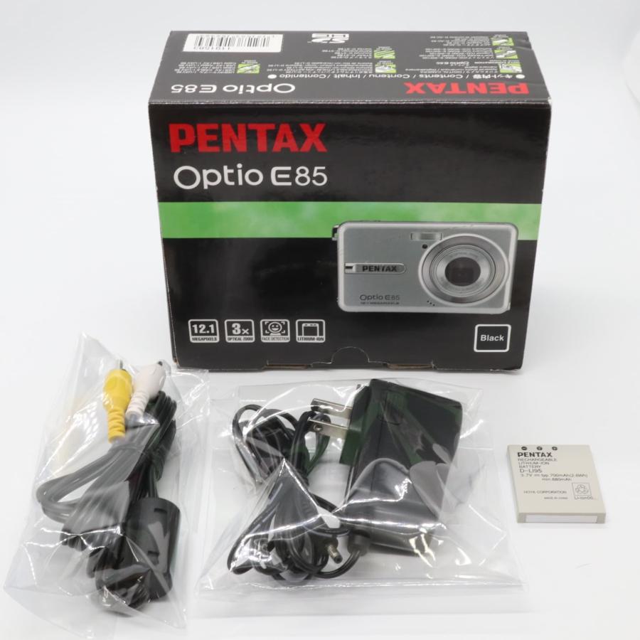 美品》 コンパクトデジタルカメラ PENTAX Optio E85 ブラック k2976