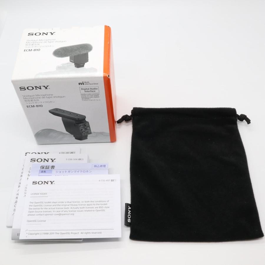 新品級》 SONY ECM-B10 ショットガンマイクロホン k2984 : りん
