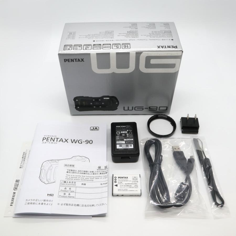 新品級》 PENTAX WG-90 ブラック RICOH ペンタックス リコー 防水