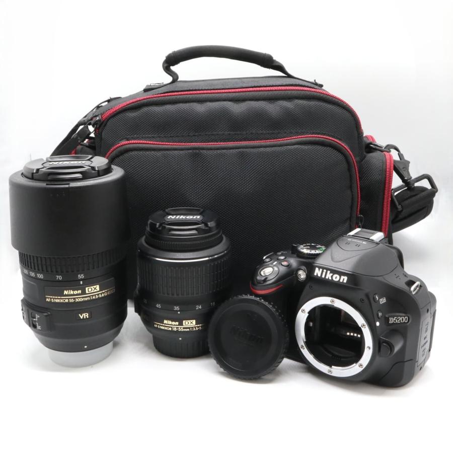 Nikon ニコン D5200 ダブルズームキット デジタル一眼レフカメラ